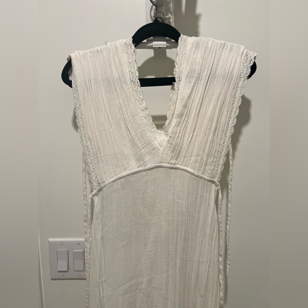 Anthropologie White High Low Dress - Picture 6 of 8